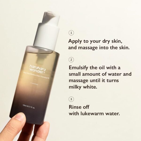 HARUHARU wonder Black Rice Moisture Cleansing Oil - Image 3