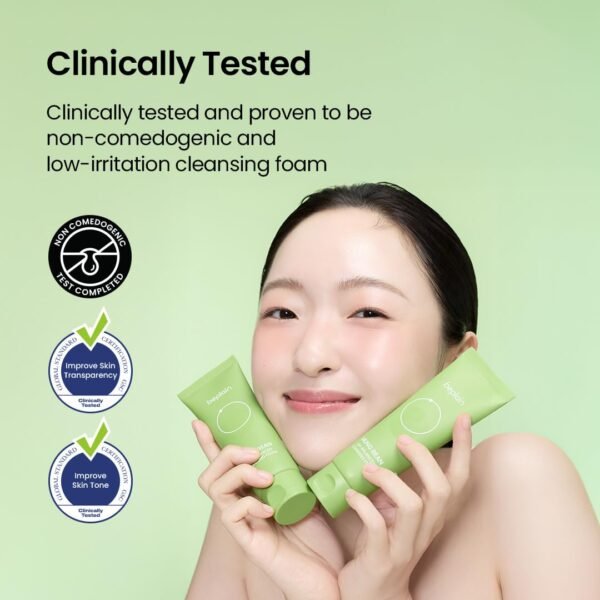 beplain Mung Bean pH-Balanced Cleansing Foam - Image 4