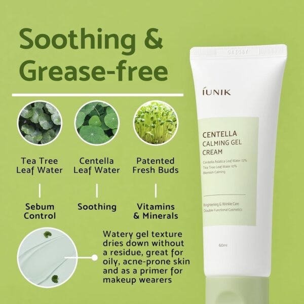 IUNIK Centella Calming Gel Cream - Image 2