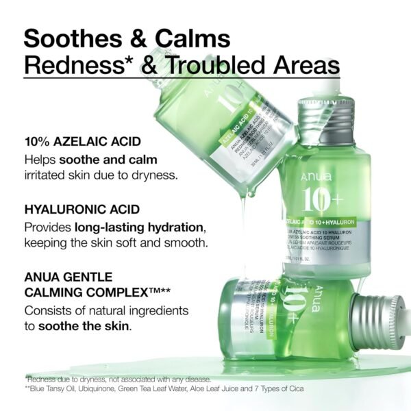 Anua Azelaic Acid 10 Hyaluron Redness Soothing Serum - Image 3