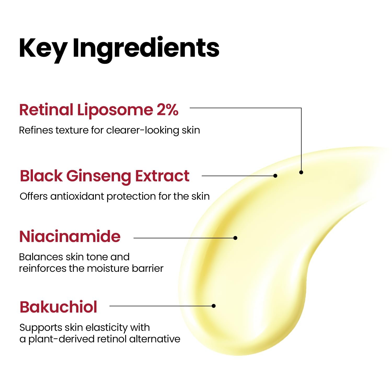 KSECRET - SEOUL 1988 Serum : Retinal Liposome 2% + Black Ginseng - Sérum anti-âge - Image 4