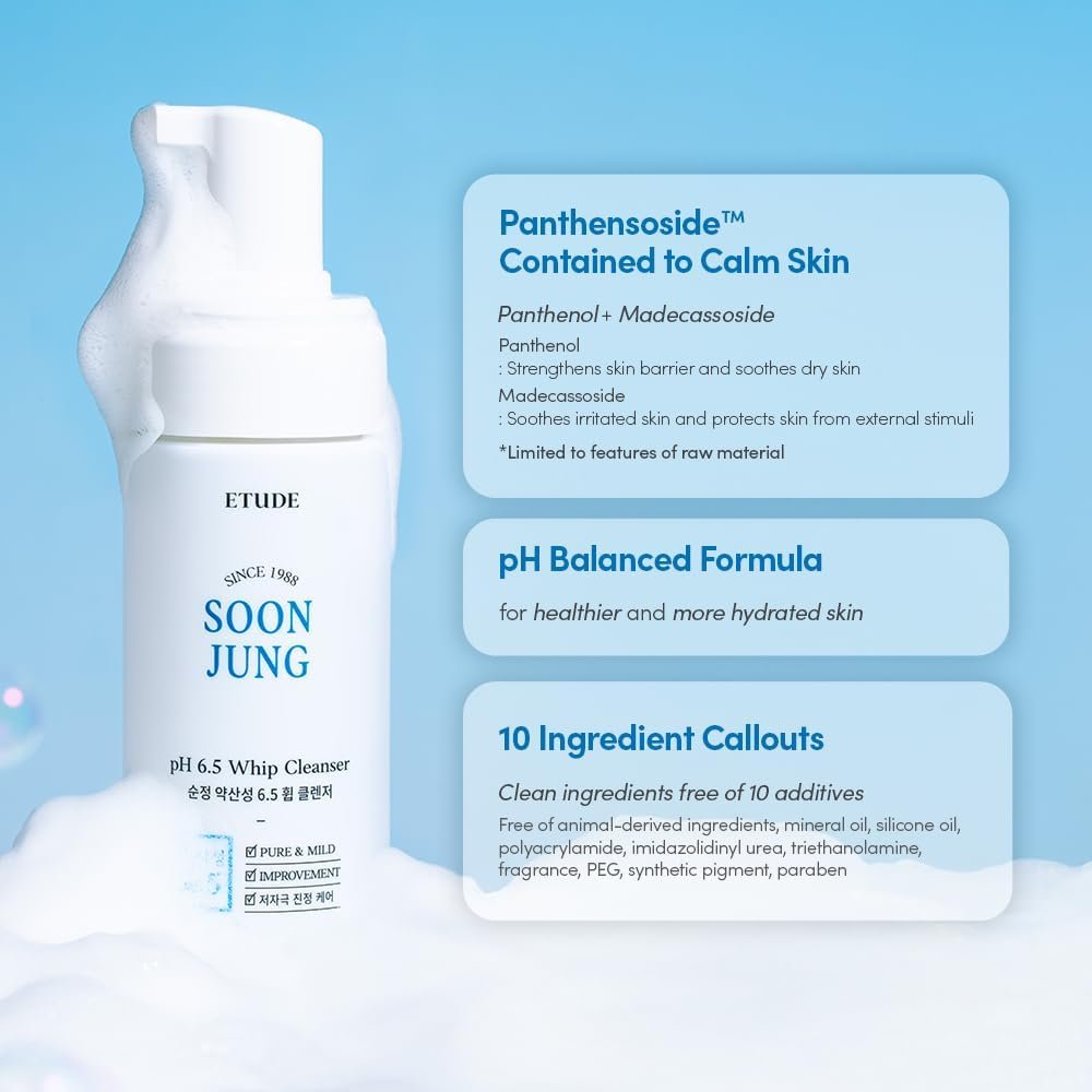 ETUDE - Soon Jung Whip Cleanser Renewal - Mousse nettoyante - Image 3