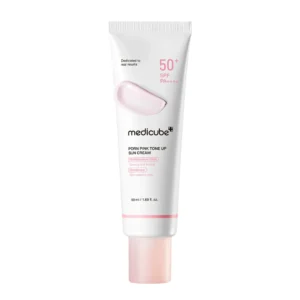 medicube - PDRN Pink Tone Up Sun Cream - Crème solaire tonifiante rose PDRN
