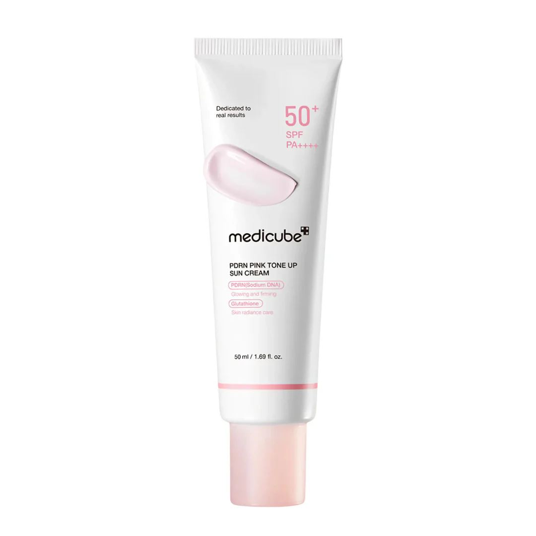 medicube - PDRN Pink Tone Up Sun Cream - Crème solaire tonifiante rose PDRN